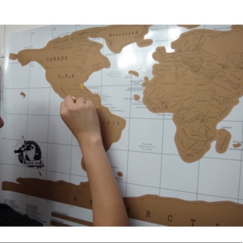 World Scratch Map - Picture 2 of 3